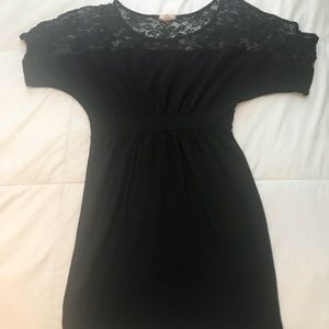 Black mini dress